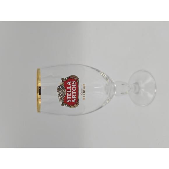 Stella Artois Gold Rim Chalice Beer Glass - Picture 1 of 6